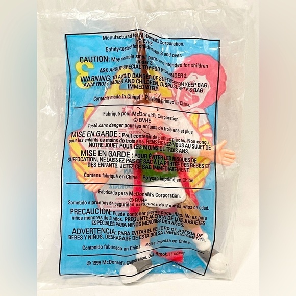 1999 NIP Happy Meal Toy Quailman Doug’s 1st Movie #3 Figurine Nickelodeon - Picture 2 of 2